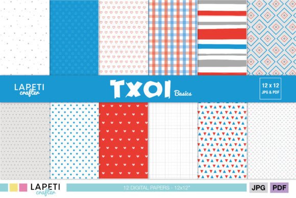 Download Colorful Digital Paper Pack for Kids - Pack Collection