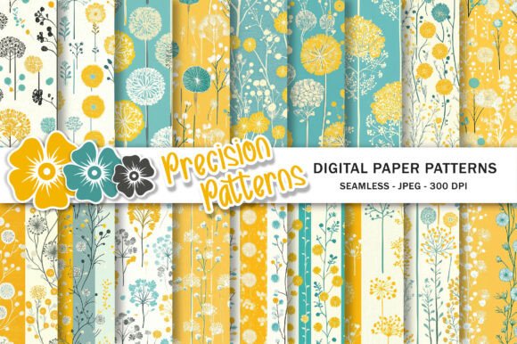 Download Dandelion Digital Scrapbook Paper Pack - Pack Collection