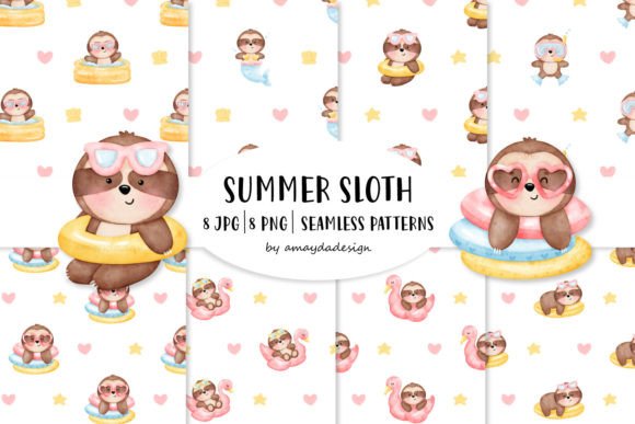 Download Cute Sloth Patterns and Sloth Pattern - Cute Collection