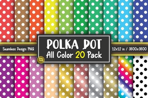 Download Polka Dot Seamless Digital Paper Pack - Pack Collection