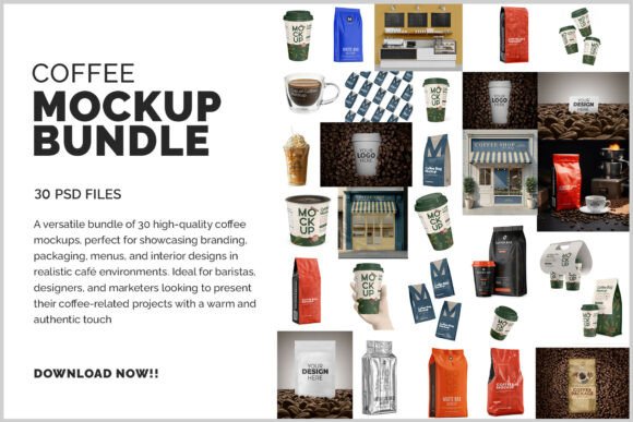 Download Coffee Mockup Pack - Premium Resources
