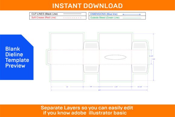 Download Tissue Box Packaging Design Template - Pack Collection