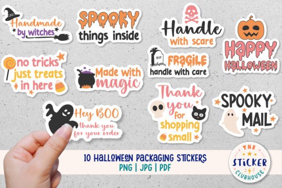 Download Halloween Packaging Stickers - Pack Collection