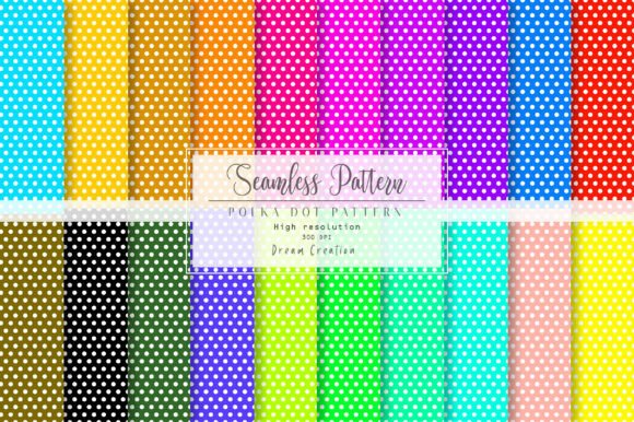 Download Colorful Seamless Polka Dot Pattern Pack - Pack Collection