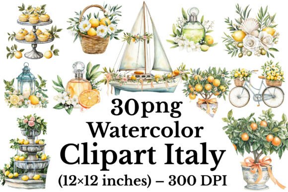Download Watercolor Clipart Italy - Italy Collection