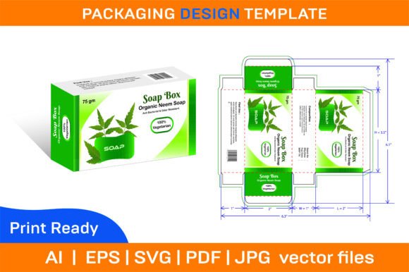 Download Neem Soap 75 Gm Box Packaging Design Tem - Pack Collection