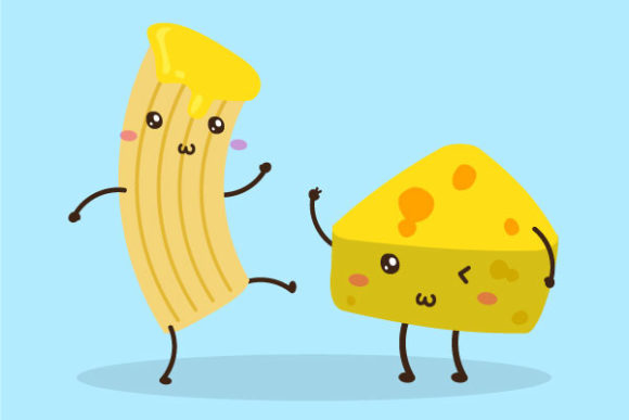 Download Cute Macaroni and Cheese Illustration - Cute Collection