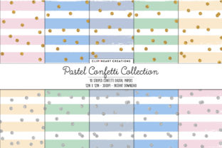Download Pastel Confetti Sparkle Digital Papers - Papers Collection