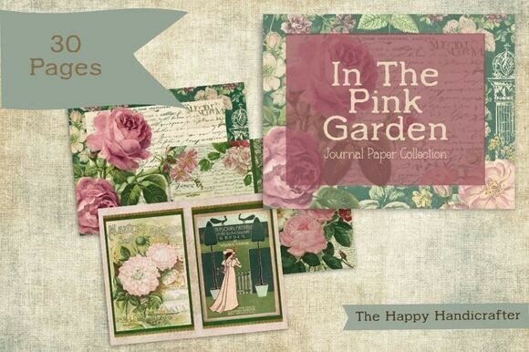Download Pink Garden Floral Journal Papers - Papers Collection