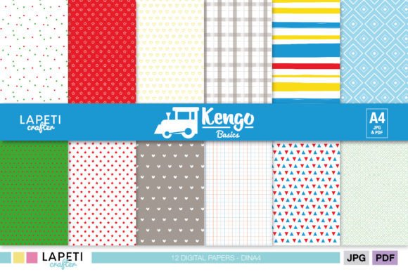Download Colorful Digital Paper Pack, Basic Print - Pack Collection