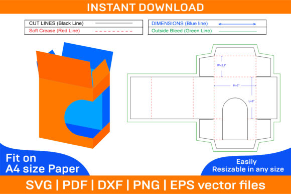 Download Soap Packaging Box with Window Dieline - Pack Collection